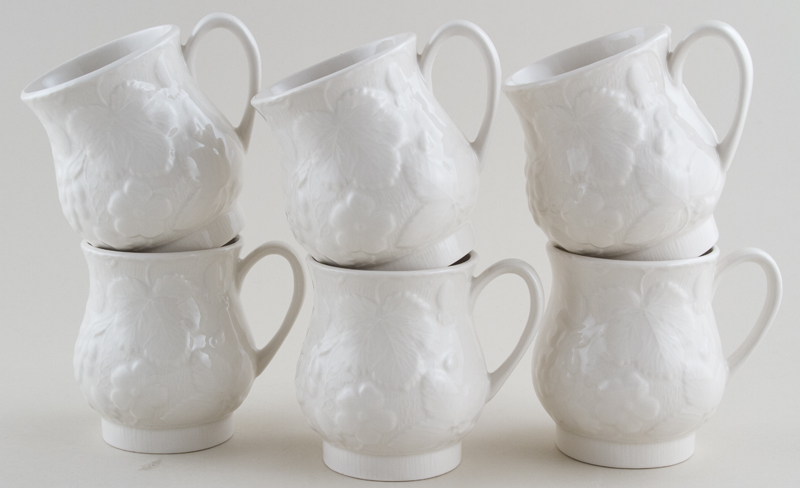 Mugs Set of 6 Sandringham shape